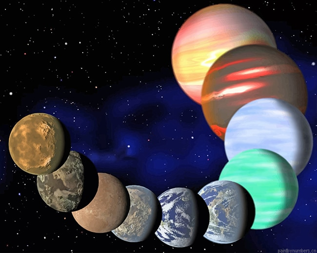 Universe Planets Space Painting By Numberss.png