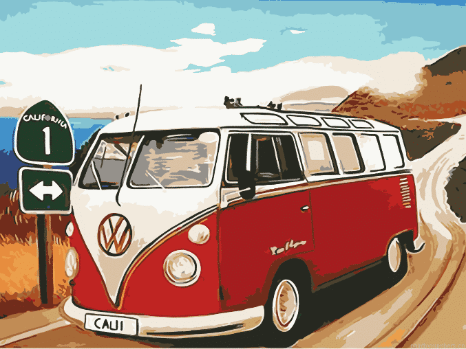 Vw California Camper Microbus Painting By Numbers.png