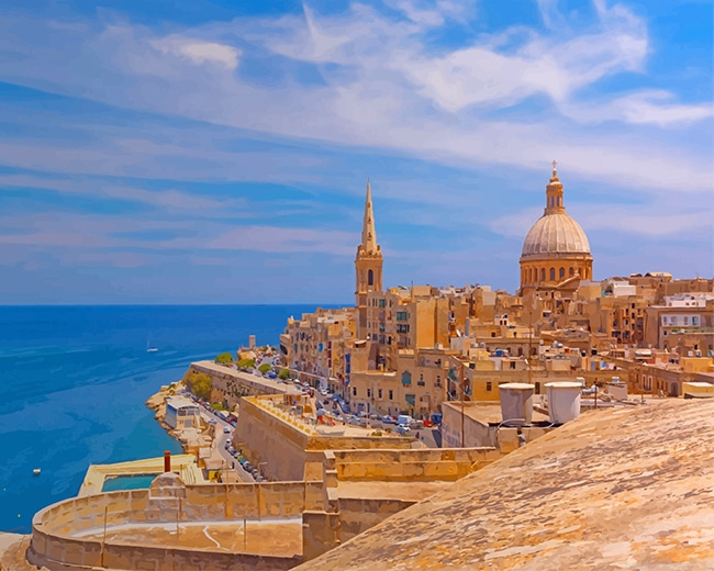 Valletta Malta Cities Painting By Numbers.png