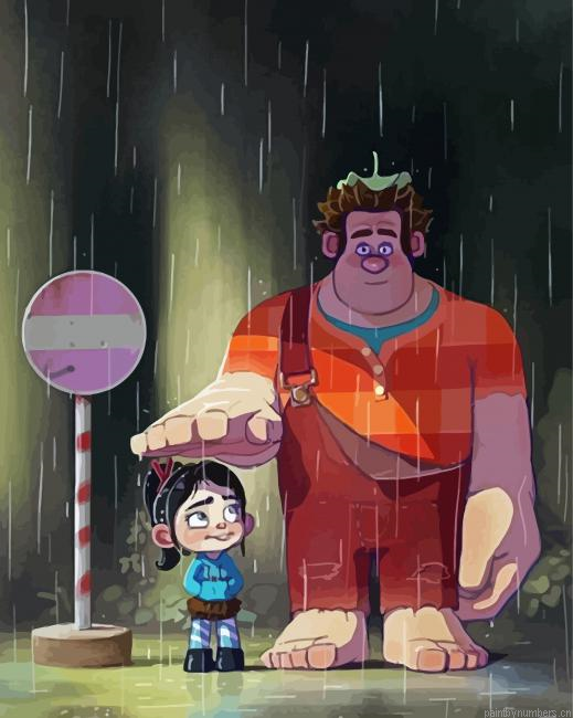 Vanellope And Ralph Painting By Numberss.png