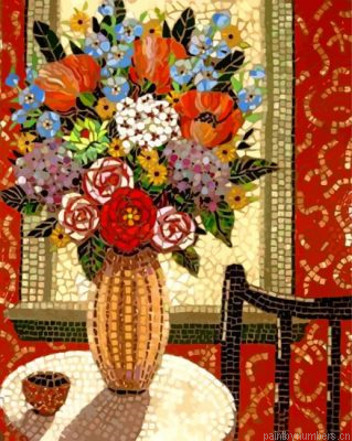 Vase Of Flowers Painting By Numbers.png