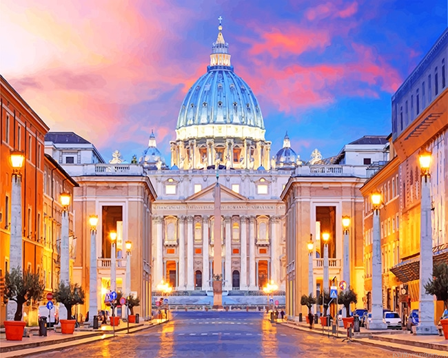 Vatican Museum Buildings Painting By Numberss.png