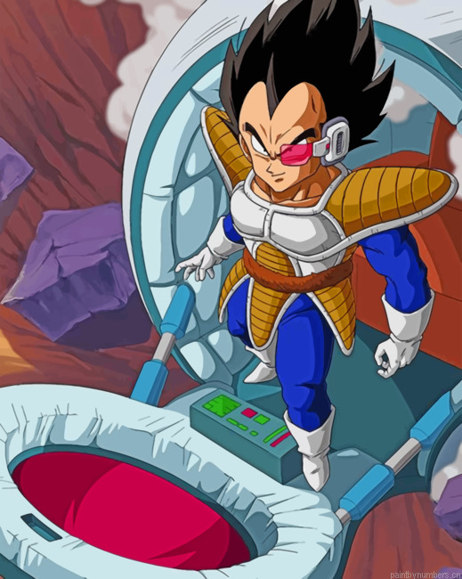 Vegeta Saiyan Saga Painting By Numbers.png