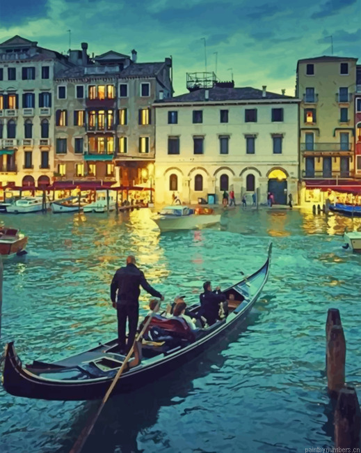 Venice At Night Painting By Numbers.png