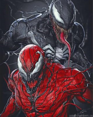 Venom And Spiderman Painting By Numbers.png