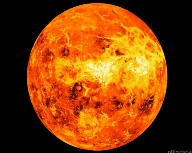 Venus Planet Painting By Numberss.png