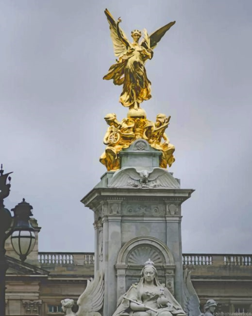 Victoria Memorial Buckingham Palace Sculptures Painting By Numberss.png
