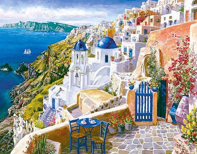 View From Santorini Cities Painting By Numbers.png