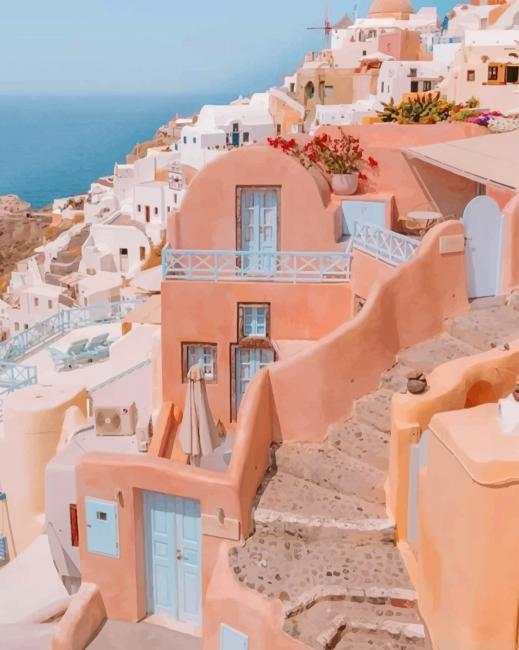 View In Santorini Greece Cities Painting By Numberss.png