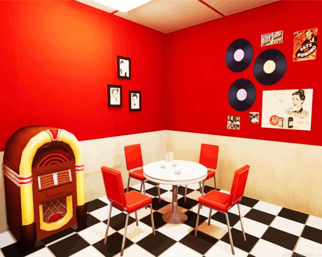 Vintage 50s Diner Painting By Numberss.png