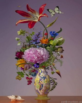 Vintage Aesthetic Vase Painting By Numbers.png