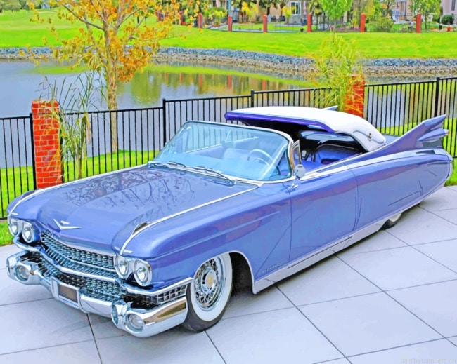 Vintage Cadillac Eldorado Car Painting By Numberss.png