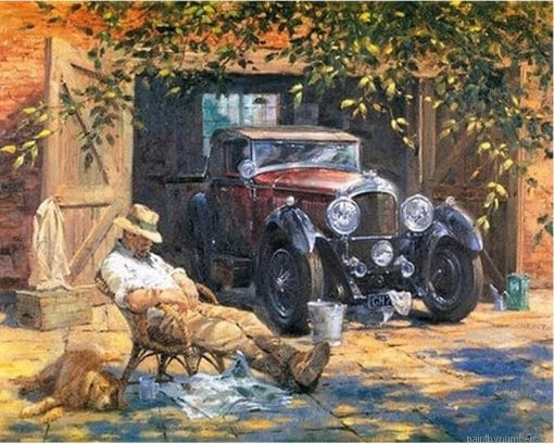 Vintage Car Painting By Numbers.png
