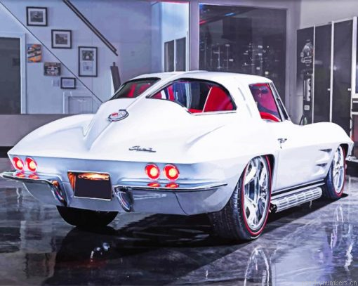 Vintage Chevrolet Corvette Painting By Numbers.png