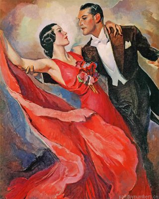 Vintage Dancers Art Painting By Numbers.png