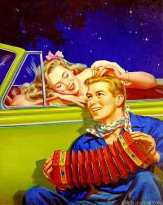 Vintage Lovers Under The Night Stars Painting By Numbers.png
