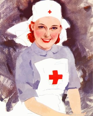 Vintage Red Cross Nurse Painting By Numbers.png