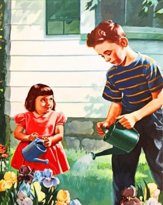 Vintage Siblings Painting By Numbers.png
