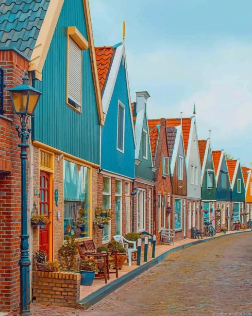 Volendam Holland Cities Painting By Numberss.png