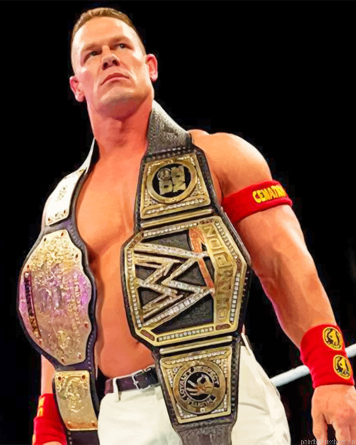 Wwe Cena Painting By Numbers.png