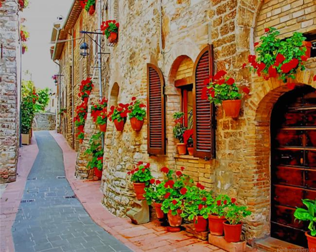 Walkway Umbria Perugia Painting By Numberss.png