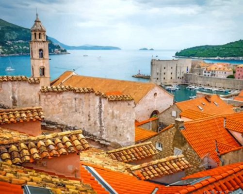 Walls Of Dubrovnik Croatia Painting By Numbers.png