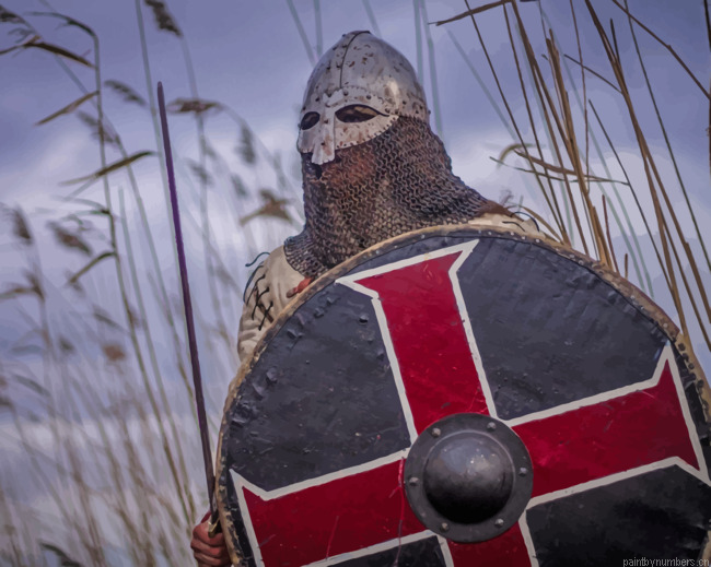 Warrior Body Shield Painting By Numberss.png