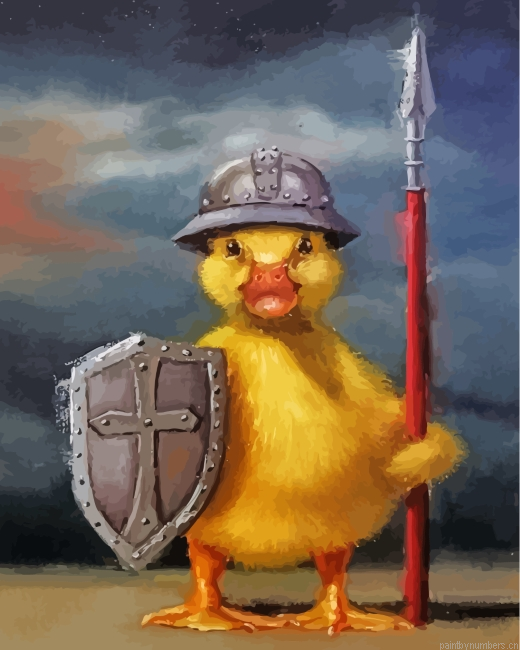 Warrior Little Duck Painting By Numbers.png