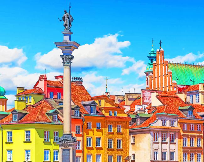Warsaw Poland Cities Painting By Numberss.png