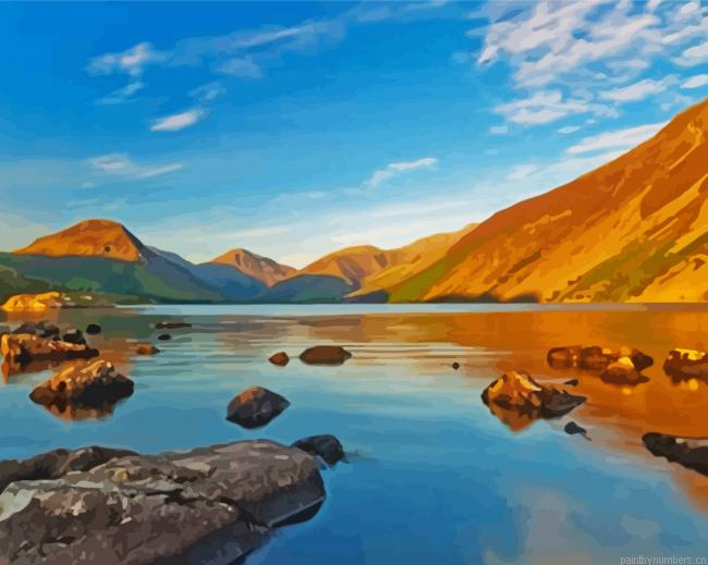 Wast Water Lake Painting By Numberss.png