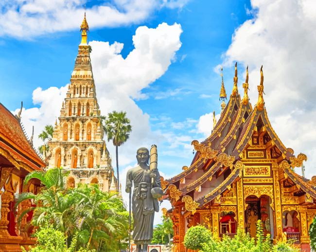Wat Chedi Liam Thailand Painting By Numberss.png