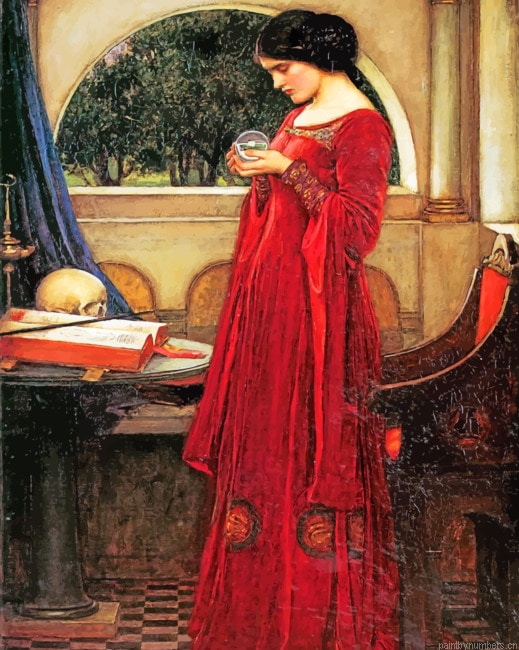 Waterhouse Crystal Ball Artwork Painting By Numberss.png