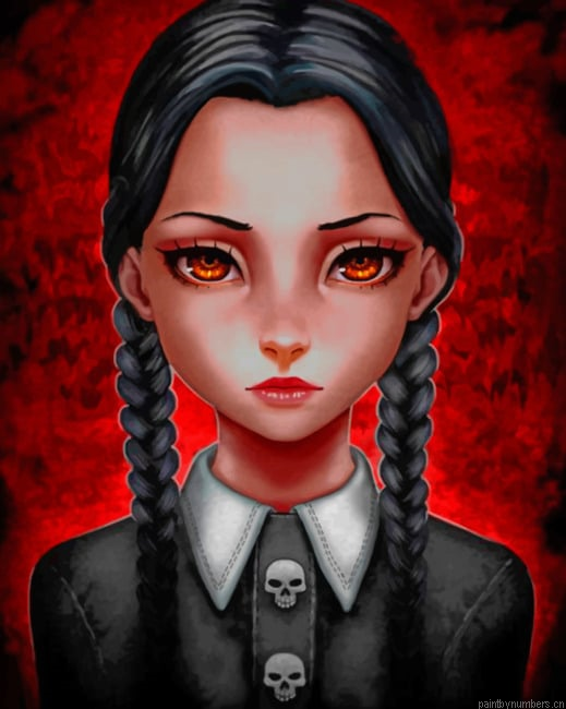 Wednesday Addams Painting By Numberss.png
