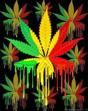 Weed Leaf Painting By Numberss.png
