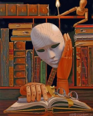 Weirdo Reading Book Painting By Numbers.png