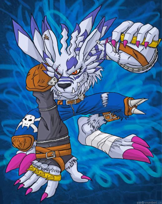 Weregarurumon Painting By Numbers.png