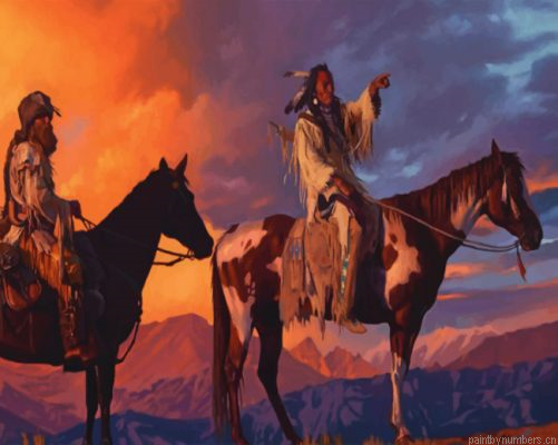 Western Art Native People Painting By Numbers.png