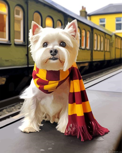 Westie Potter Painting By Numberss.png