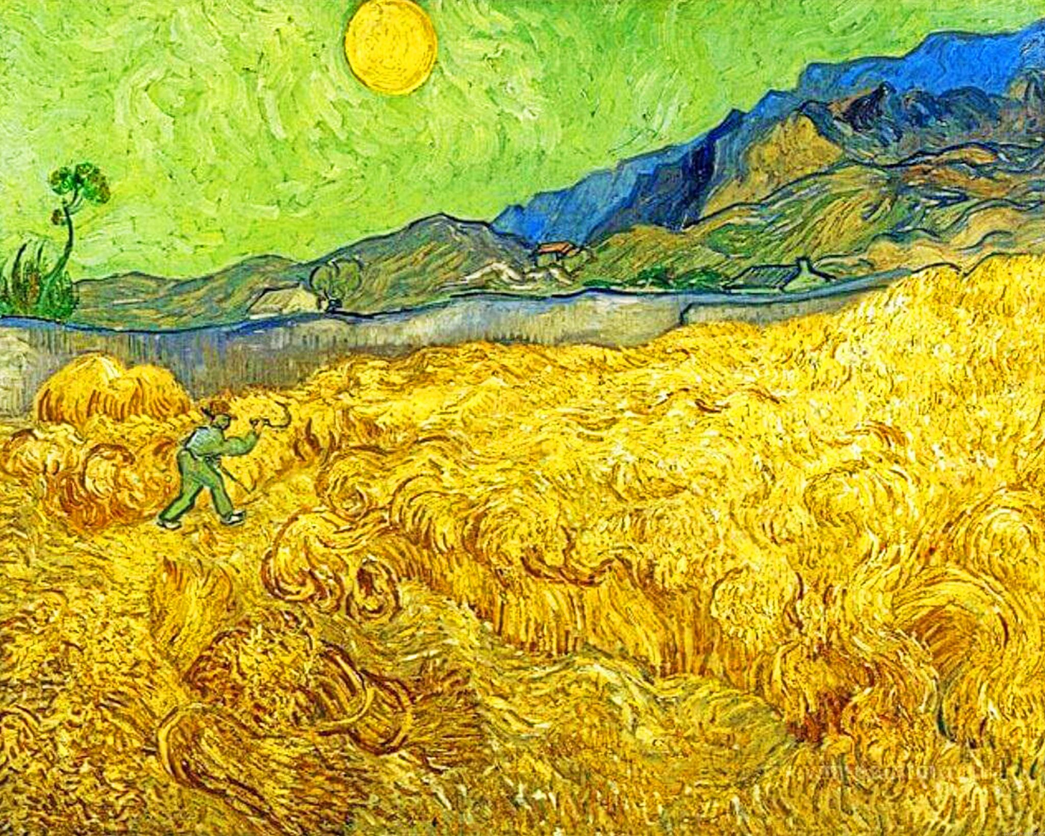 Wheatfield With A Reaper Painting By Numberss.png