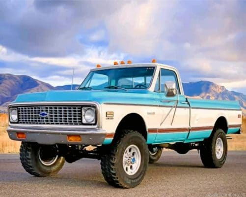 White And Blue Chevy Blazer Painting By Numbers.png