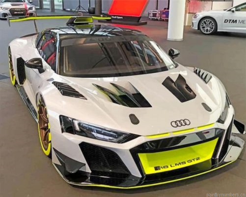 White Audi R8 Painting By Numbers.png