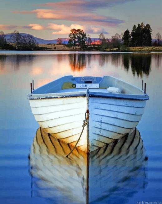 White Boat Painting By Numberss.png