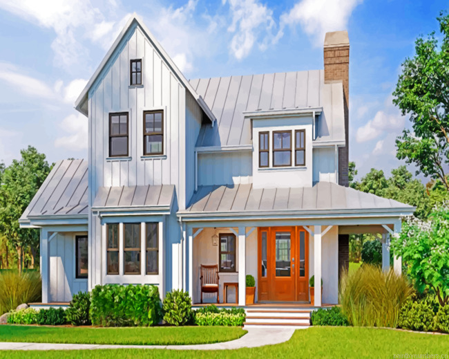 White Farmhouse Painting By Numberss.png