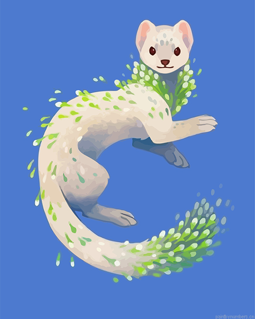 White Ferret Painting By Numbers.png