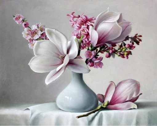 White Flowers Painting By Numbers.png