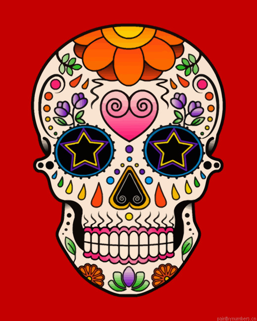 White Folk Art Skull Painting By Numbers.png
