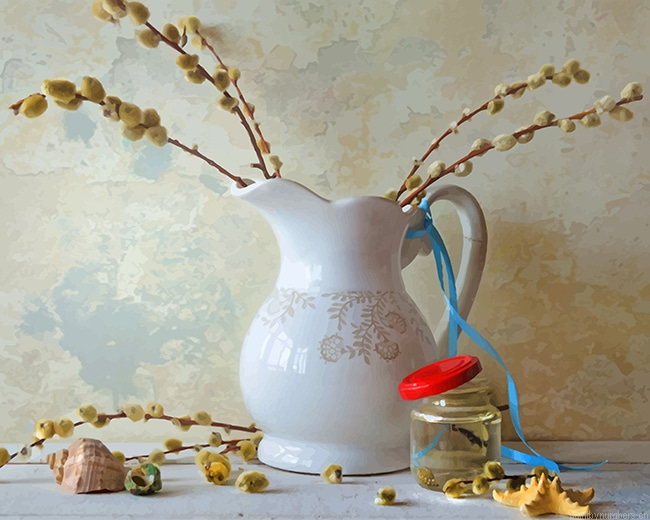 White Jug Still Life Painting By Numberss.png