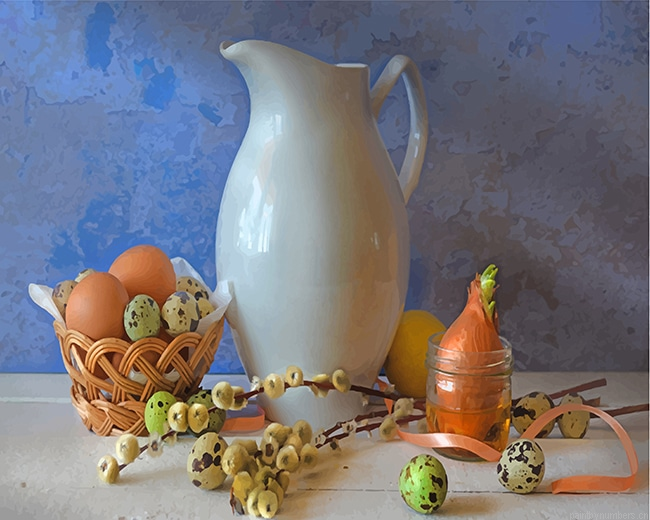 White Jug And Eggs Painting By Numberss.png