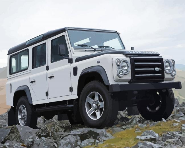 White Land Rover Defender Painting By Numberss.png