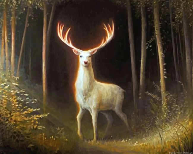White Stag Painting By Numberss.png